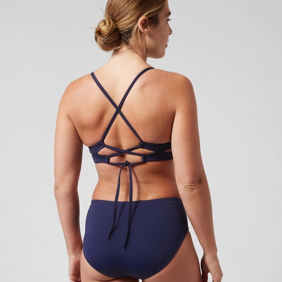 NWT! Athleta Dress Blue Triangle Bikini Top A-C - Multiple Sizes - Picture 2 of 2